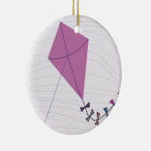 Roze steen keramisch ornament (Rechts)
