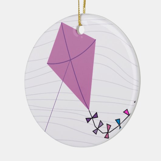 Roze steen keramisch ornament (Links)