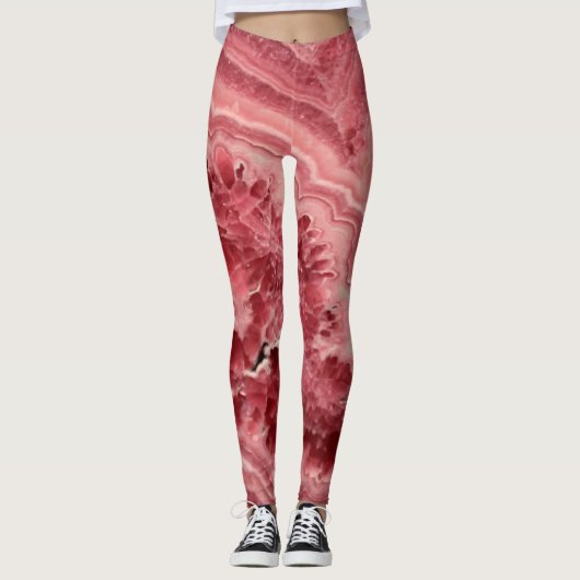 Roze steen leggings (Voorkant)