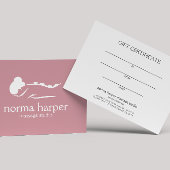 Roze Steen Massage Therapist Dag Spa Gift Kaart