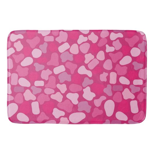 Roze Steen Patroon- Badmat (Voorkant)