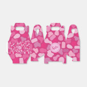 Roze Steen Patroon- Bedankdoosjes (Uitgevouwen)
