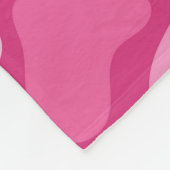 Roze Steen Patroon- Fleece Deken (Hoek)