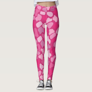 Roze Steen Patroon- Leggings