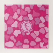 Roze Steen Patroon- Legpuzzel (Horizontaal)