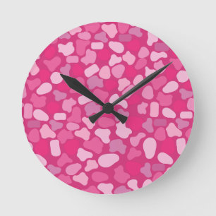 Roze Steen Patroon- Ronde Klok