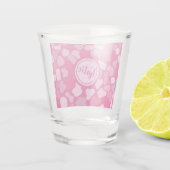 Roze Steen Patroon- Shot Glas (Achterkant)