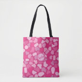 Roze Steen Patroon- Tote Bag (Voorkant)