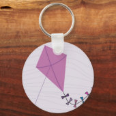 Roze steen sleutelhanger (Voorkant)