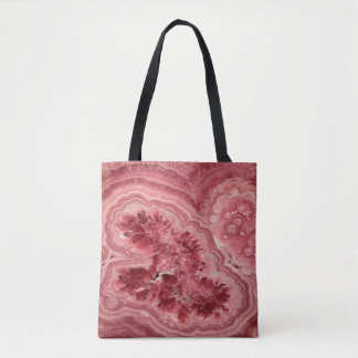 Roze steen tote bag