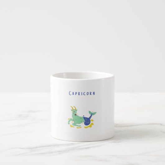 Roze Steenbok, sterrenbeeld, sterrenprint Espresso Kop (Voorkant)