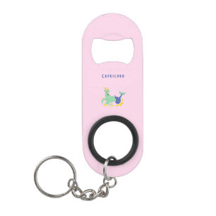 Roze Steenbok, sterrenbeeld, sterrenprint Mini Flessenopener