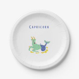 Roze Steenbok, sterrenbeeld, sterrenprint Papieren Bordje