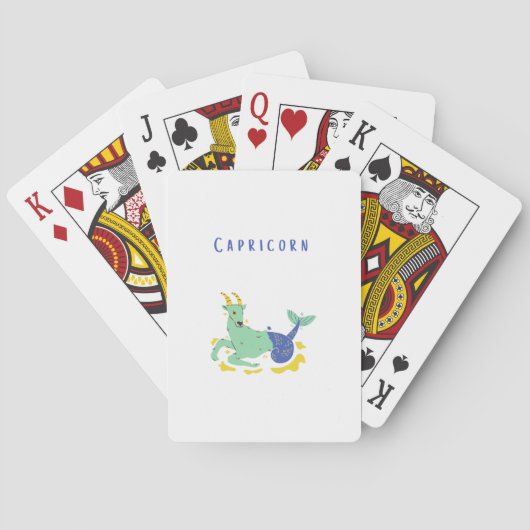 Roze Steenbok, sterrenbeeld, sterrenprint Pokerkaarten (Achterkant)