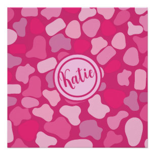 Roze Steenpatroon- Perfect Poster
