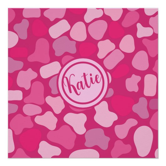 Roze Steenpatroon- Perfect Poster (Voorkant)