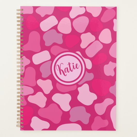 Roze Steenpatroon- Planner (Voorkant)