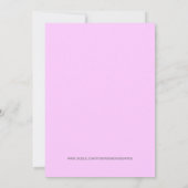 Roze, stekelroze, babymeisjesschoeisel kaart (Achterkant)