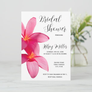 Roze stekelstaartbloemen, tropisch, Floral, bridal Kaart