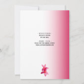 Roze stekelstaarten op roze, Floral, paren Kaart (Achterkant)