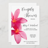 Roze stekelstaarten, tropisch, Floral, paren Kaart (Voorkant / Achterkant)