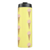 Roze stekelstaarten voor kreuksteenbessen thermosbeker (Voorkant)