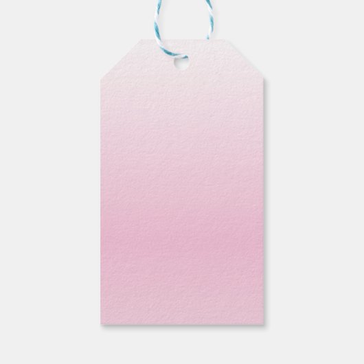 Roze stekelstaartwoord Dank je Cadeaulabel (Achterkant)