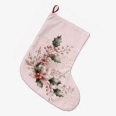 Roze Stekken en Bessen Grote Kerstsok (Voorkant (Hangend))