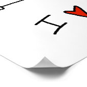 Roze stekker Afbeelding Cheerleader T-shirts en ca Poster (Hoek)