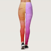 Roze stemming Aangepaste Leggings (Achterkant)