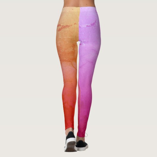 Roze stemming Aangepaste Leggings (Achterkant)
