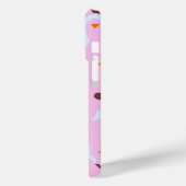 Roze stemming Case-Mate iPhone case (Achterkant / Links)