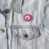 Roze Stemming Homecoming Koningin Roze HOCO Foto Ronde Button 3,2 Cm (In situ)