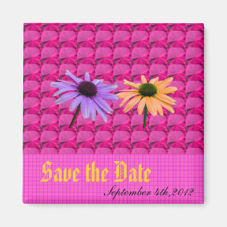 roze stenen en daisy bloemen, met uitzondering van magneet