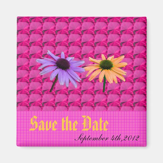 roze stenen en daisy bloemen, met uitzondering van magneet (Voorkant)