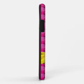 Roze stenen met bloembollen en initialen Case-Mate iPhone case (Achterkant/rechts)
