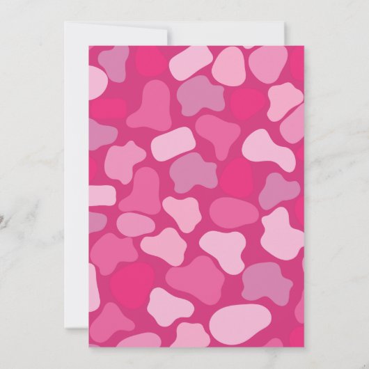 Roze stenen patroon- kaart (Achterkant)