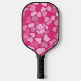 Roze stenen patroon- pickleball paddle
