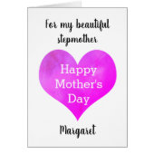 Roze  Stepmoeder Moederdag (Voorkant)