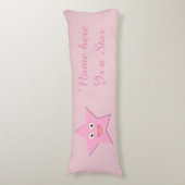 roze ster - Aangepaste serie Lichaamskussen (Voorkant Verticaal)