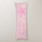 roze ster - Aangepaste serie Lichaamskussen (Achterkant (Verticaal))