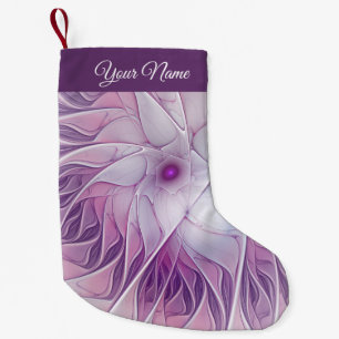 Roze ster Abstracte fractal Art Name Kleine Kerstsok