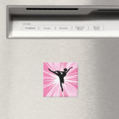 Roze ster Ballerina Magneet (Insitu (Vaatwasser))