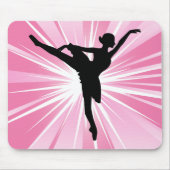Roze ster Ballerina Muismat (Voorkant)