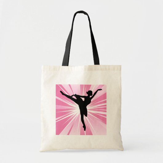 Roze ster Ballerina Tote Bag (Voorkant)