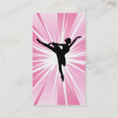 Roze ster Ballerina Visitekaartje (Achterkant)