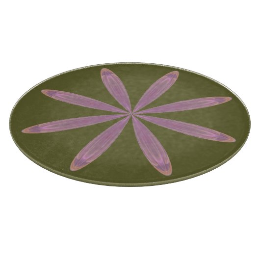 Roze ster Bloem Kaleidoscoop Mandala Snijplank (Hoek)