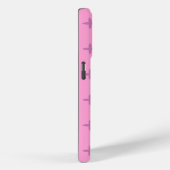 Roze Ster Bloemblad Stippenpatroon Case-Mate iPhone Case (Achterkant / Rechts)