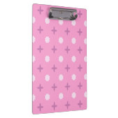 Roze Ster Bloemblad Stippenpatroon Klembord (Rechts)