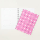 Roze Ster Bloemblad Stippenpatroon Planner (Display)